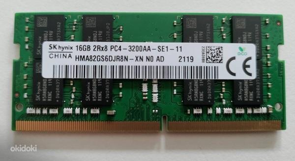 Память 1x16 ГБ DDR4-3200 2xR2 SODIMM — Hynix HMA82GS6DJR8N-X (фото #1)