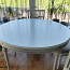 Великолепный белый овальный обеденный стол и стулья (фото #4)