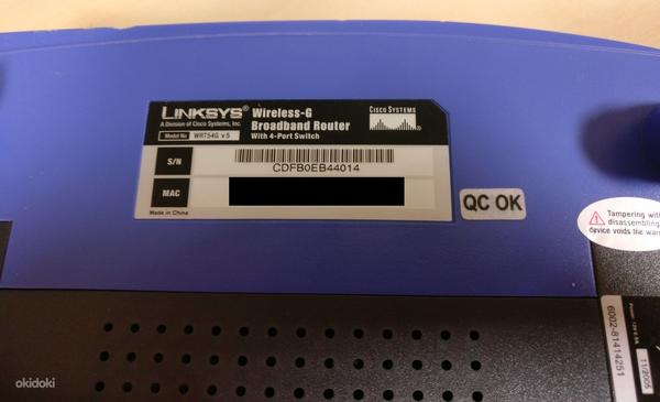 Linksys WRT54G v5 Wifi Router (фото #2)