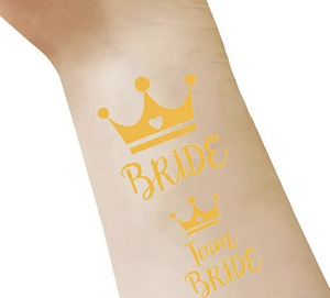 Набор тату для девичника. Bride. Team Bride