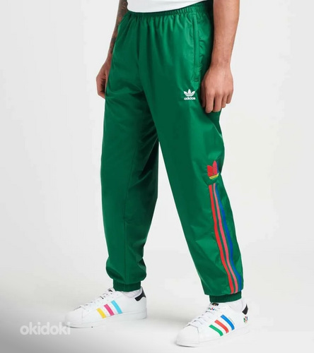 Брюки adidas Originals Темно-зеленые (фото #6)