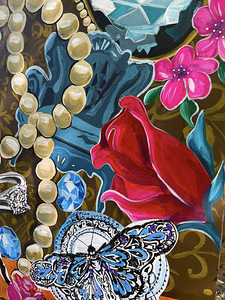 "Minu кuningannale", akrüülmaalimine, 80x100, One-of-a-Kind (2 foto / 6)