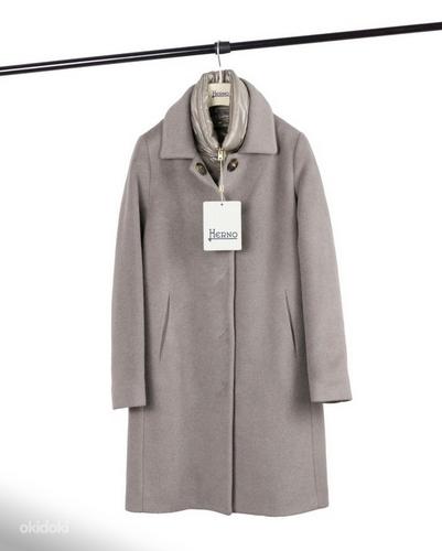 Шерстяное пальто со съемной манишкой HERNO Italy (42) Оригин (фото #2)