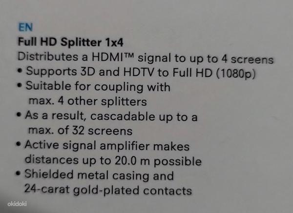 Clicktronic Разветвитель HDMI 1x4 FullHD 3D (фото #5)