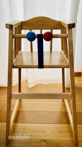 Детский деревянный обеденный стул (фото #1)