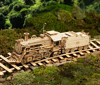 Деревянный пазл поезд 3Д