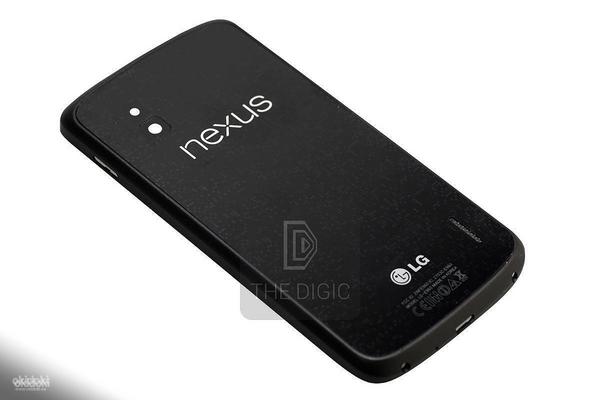 LG Nexus 4 E960 UUS tagumine klaas koos kaanega, must (foto #1)
