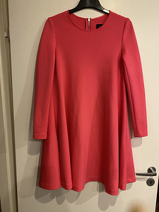 Мохито ярко-розовое платье, плотный материал, как новое 34
