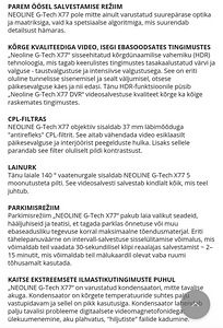Videoregistraator Neoline +128Gb SD card. (9 foto / 10)