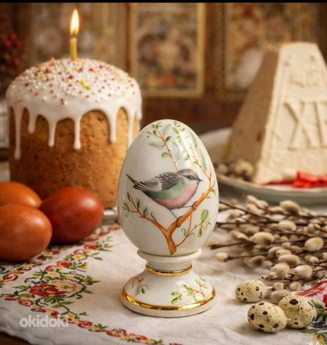 Яйцо фарфоровое на подставке ИФЗ