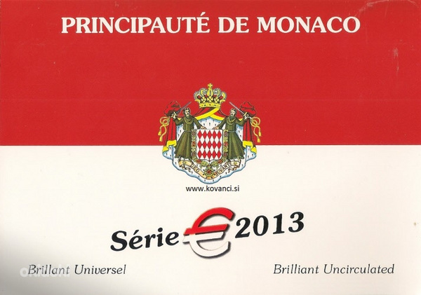 Монако 2013 набор монет BU (фото #1)