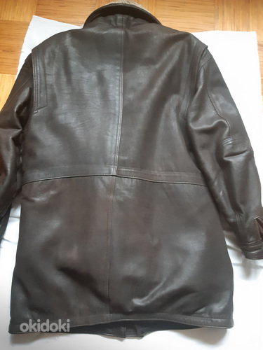 Кожанная куртка,тёплая XL (фото #4)