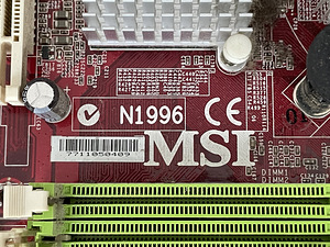 MSI N1996 Emaplaat (2 foto / 3)
