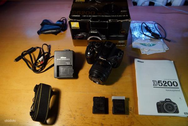 Nikon d5200 kaamera+ 18-55mm f 3,5-5.6 G VR II kit objektiiv (foto #3)