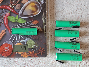 Samsung 18650 akud, 2500 mAh, Li-ion, joodetav