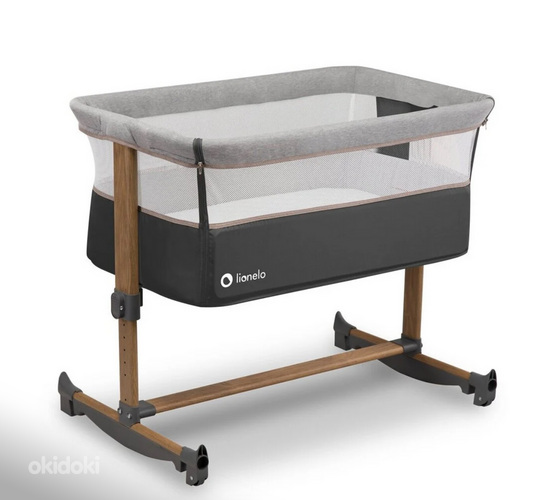 Lionelo Leonie 3-in-1 voodi, hall/kivi