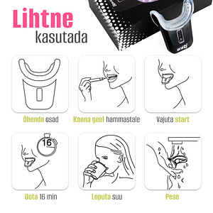 LED-hammaste valgendamine kodus (10 foto / 10)