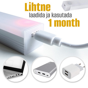 Juhtmeta valgusti liikumisanduriga - seinale paigaldatav LED (7 foto / 9)