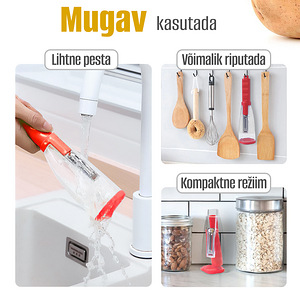 Käsitsi köögiviljakoorija konteineriga (7 foto / 8)