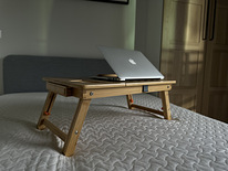 Бамбуковый столик для ноутбука с активным охлаждением!!!