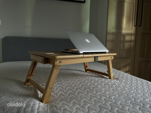 Бамбуковый столик для ноутбука с активным охлаждением!!! (фото #1)