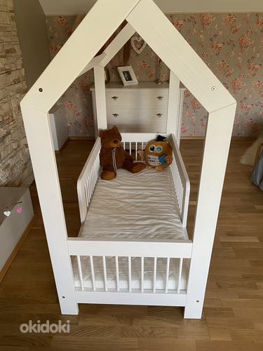 Детская кровать-домик 70x160 для матрасов (фото #3)