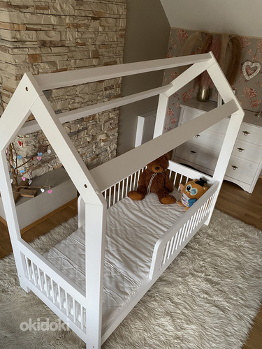 Детская кровать-домик 70x160 для матрасов (фото #5)