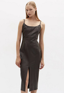 Eco-leather strap dress (1 foto / 5)