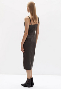 Eco-leather strap dress (3 foto / 5)