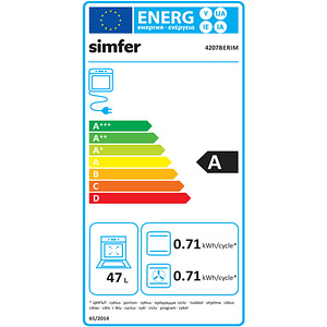 Simfer Oven 4207BERIM 47 L, Width 45 cm (2 foto / 3)