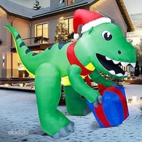 UUS Suur täispuhutav LED-valgustusega dinosaurus, 1,5 m