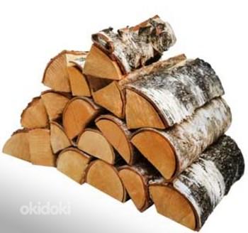 Сухие дрова из березы 30 cм, 40L в сетках (фото #1)