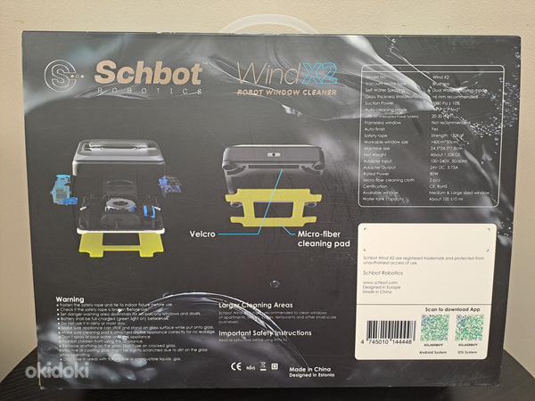 UUS! Schbot Wind X2 Spray pihustussüsteemiga aknapesurobot (foto #2)