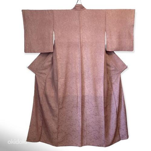 Винтажное шелковое кимоно, розовое (фото #1)