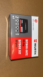 WÜRTH bitbox 33tk komplektid . uued (5 foto / 6)