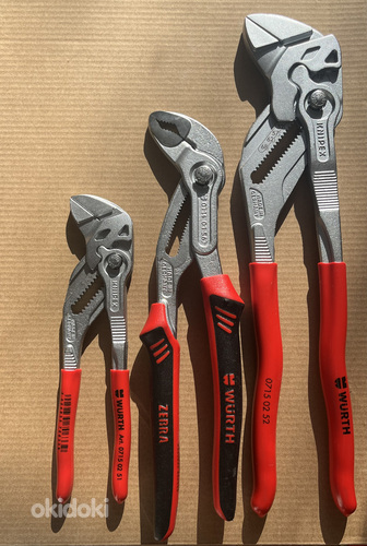 WÜRTH Knipex регулируемый гаечный ключ; 180;250;300 мм, новые