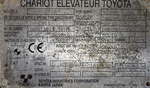 Elektriline tõstuk Toyota 8FBET20 (8 foto / 8)