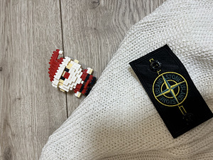 Stone Islandi valge kampsun (L, sobib pigem suurusele M) (4 foto / 4)