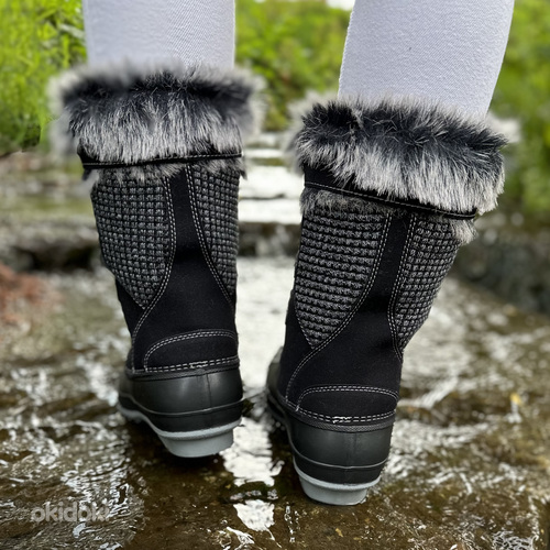 Красочные полувысокие грязевые и зимние ботинки (фото #4)