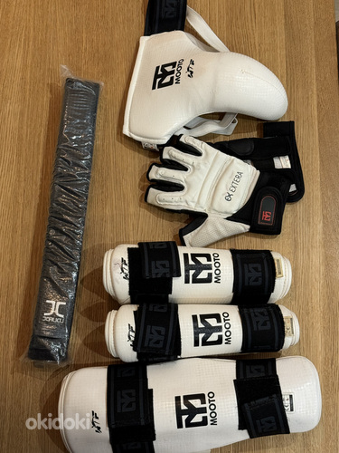 Kaitse, varustus taekwondo jaoks suurus, L ja M