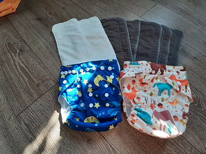 Alvababy riidest mähkmed 2tk + sisu 7 tk (1 foto / 2)