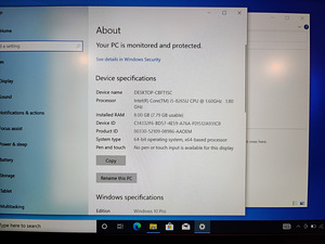Äriklass Lenovo 13s-IWL Väga heas korras i5, 8gb, 240ssd (3 foto / 3)