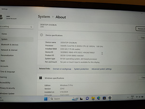 Lenovo 13s-IWL i5/8gb/240gb pisiveaga (3 foto / 3)
