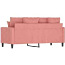 2-местный бархатный розовый диван (фото #5)