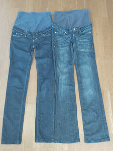 2 пары джинсов для беременных H&M, s34