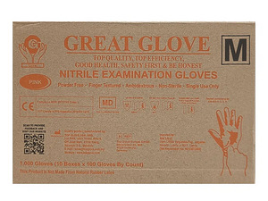 Нитриловые перчатки Great Glove SPECIAL SIZES - PINK & BLUE (3 фото из 3)