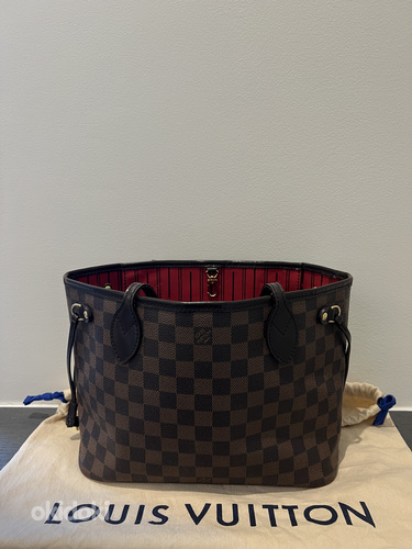 Оригинальная сумка Louis Vuitton Neverfull PM Damier Ebene C