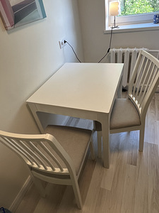 IKEA EKEDALEN söögilaud + 2 tooli (2 foto / 5)
