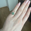 Kuldsõrmus 585 (14k) smaragdi ja teemantitega (foto #3)