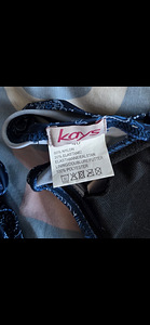 Tumesinine tankini-stiilis kaheosaline ujumistrikoo (3 foto / 3)